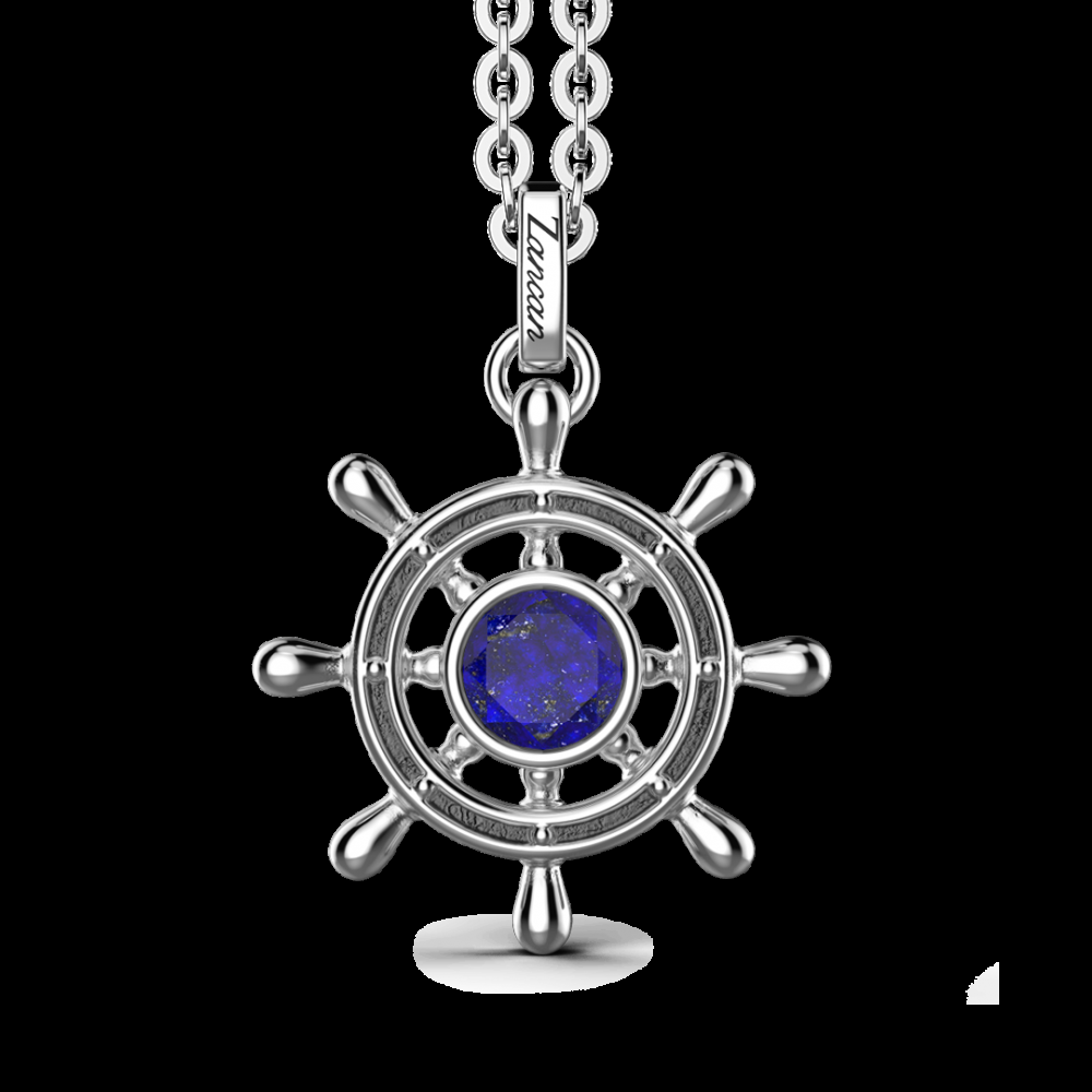 Zancan Collana con Lapis su pendente a timone Officina