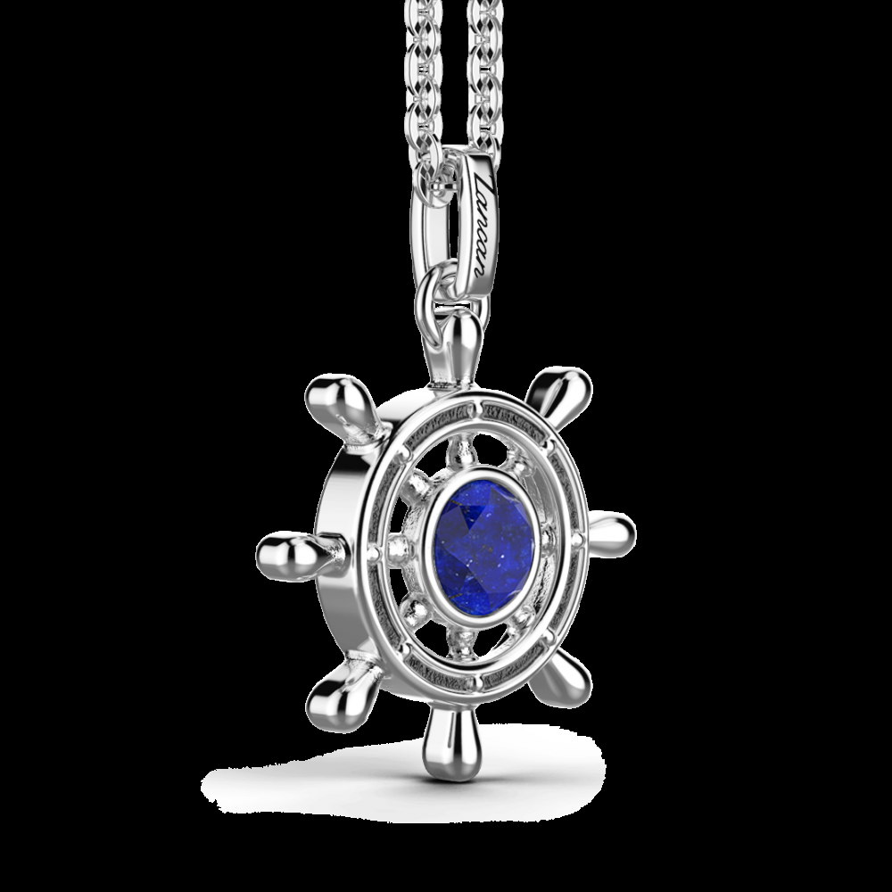 Zancan Collana con Lapis su pendente a timone Officina