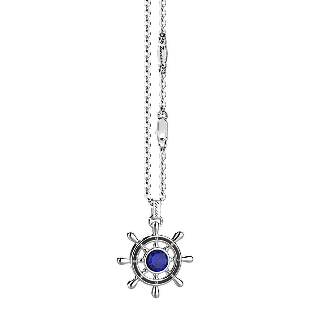 Zancan Collana con Lapis su pendente a timone Officina