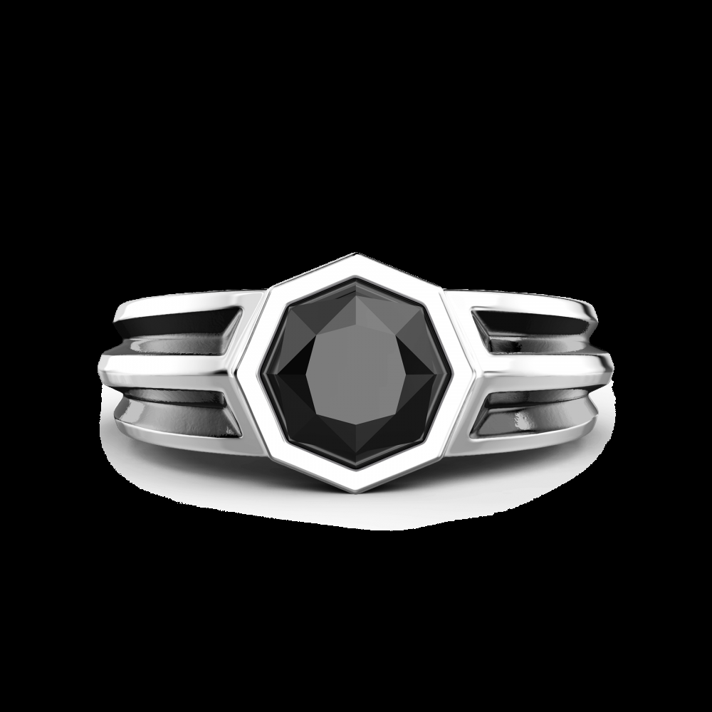 Zancan Anello chevalier Zancan in argento con pietra onice Limitato a 3 giorni