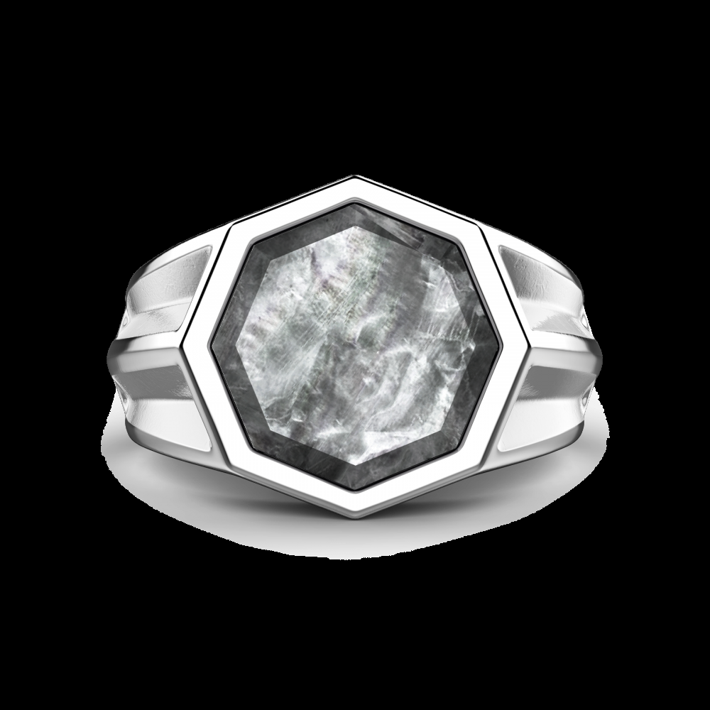 Zancan Anello chevalier Zancan in argento con madreperla Black Friday Prezzi