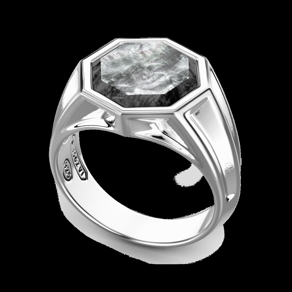 Zancan Anello chevalier Zancan in argento con madreperla Black Friday Prezzi