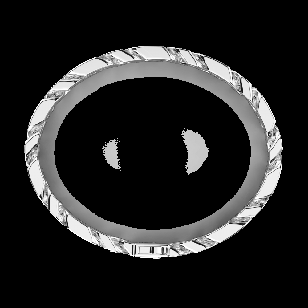 Zancan Bracciale a grumette Zanca in argento con pietre nere Qualità Garantita