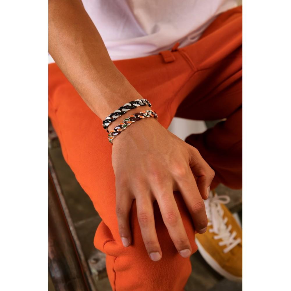 Zancan Bracciale a grumette Zanca in argento e ceramica Promozione Limitata