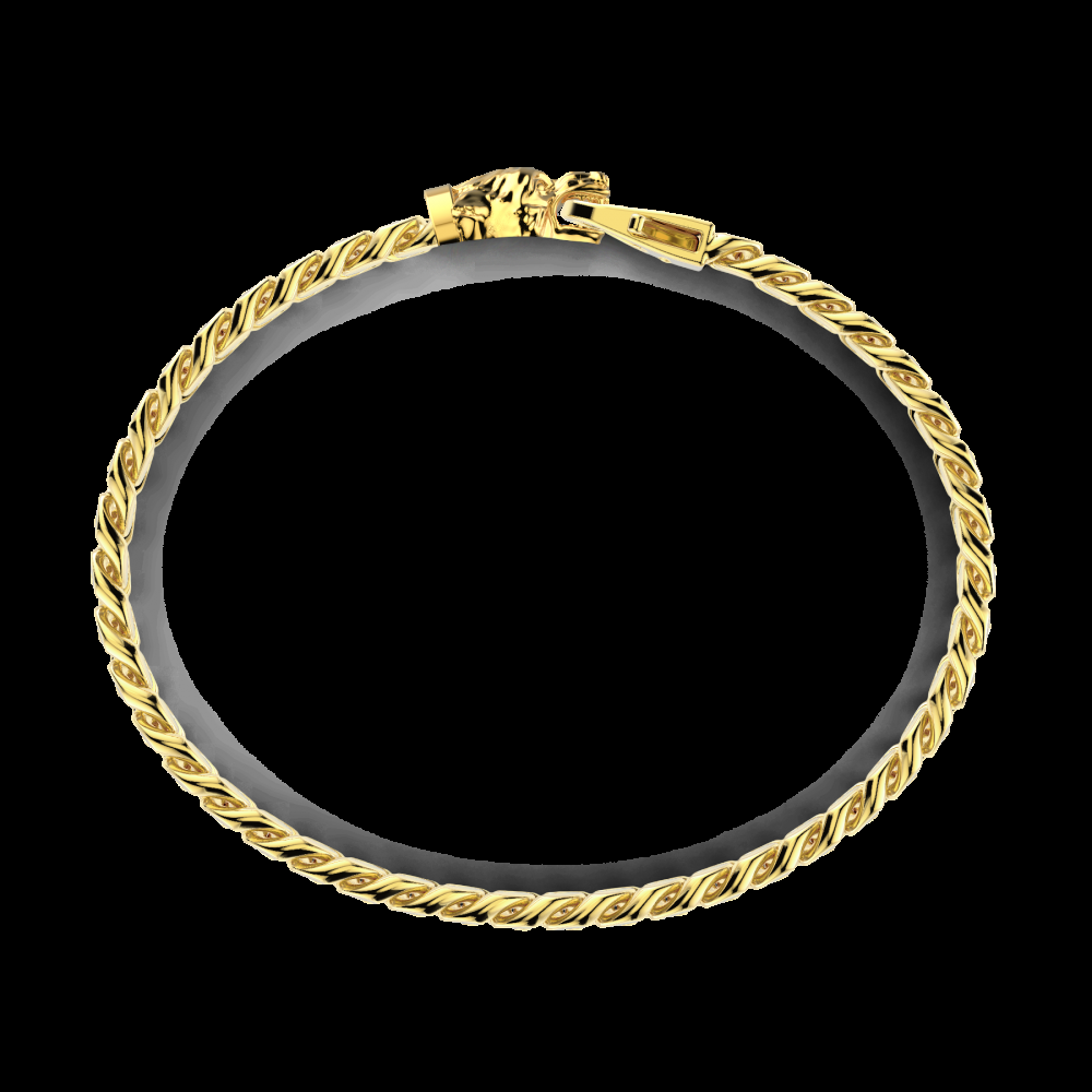 Zancan Bracciale a grumetta Zancan in argento con chiusura a testa di lupo Convenienza