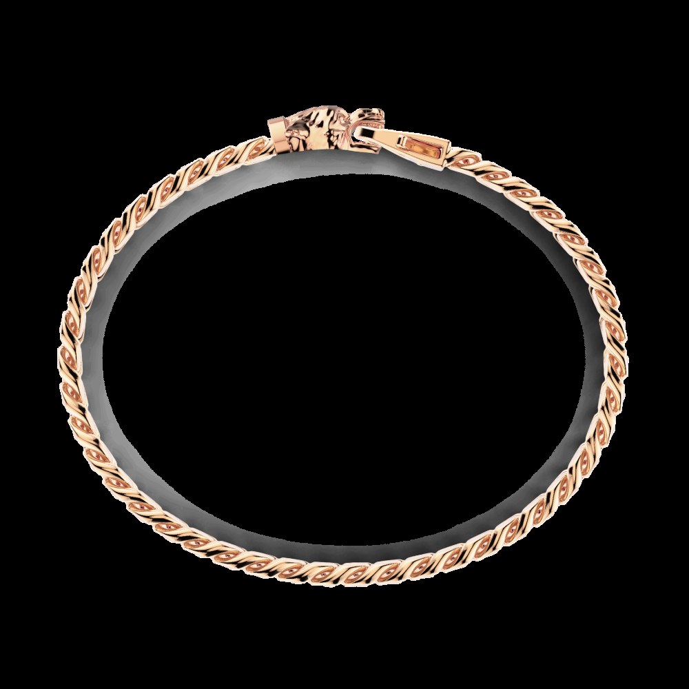 Zancan Bracciale a grumetta Zancan in argento con chiusura a testa di lupo Presa