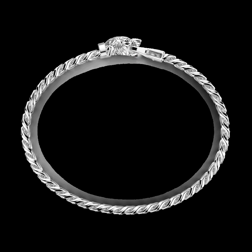 Zancan Bracciale a grumetta Zancan in argento con chiusura a testa di tigre Sconto