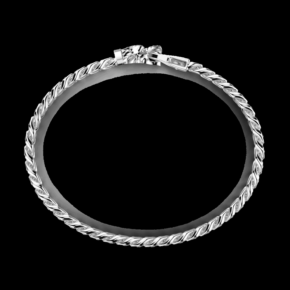 Zancan Bracciale a grumetta Zancan in argento con chiusura a testa di leone Outlet