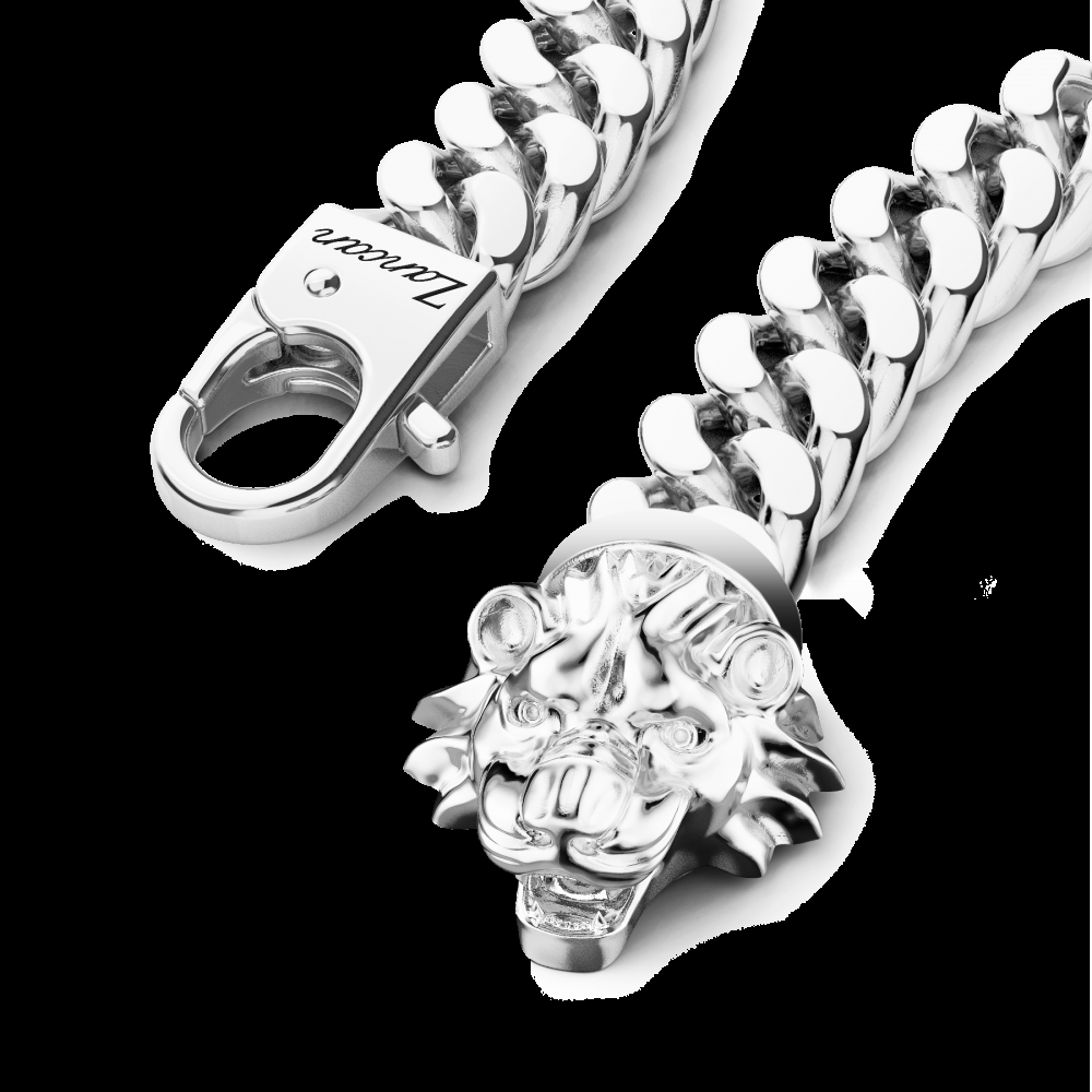 Zancan Bracciale a grumetta Zancan in argento con chiusura a testa di leone Outlet