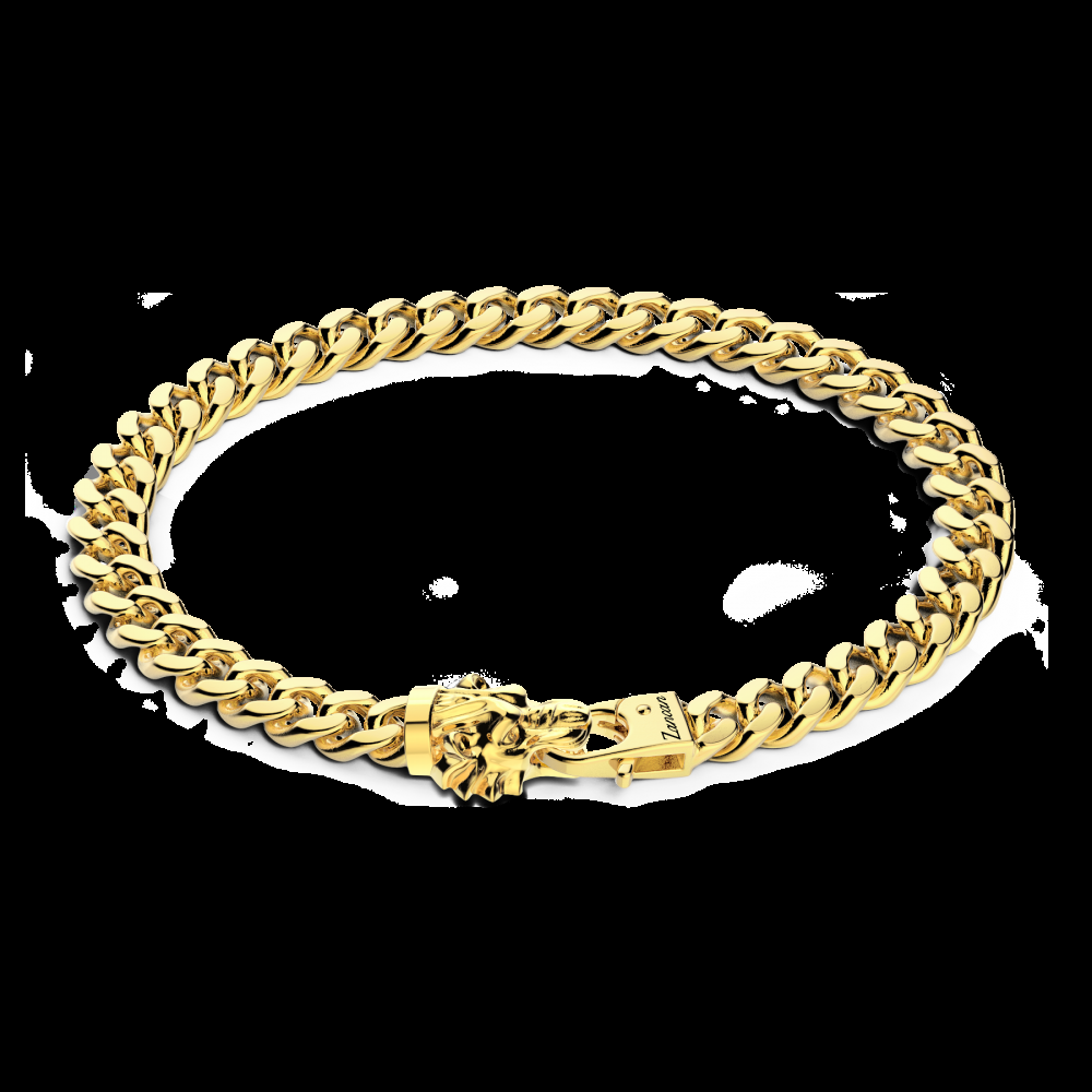 Zancan Bracciale a grumetta Zancan in argento con chiusura a testa di leone In Vendita