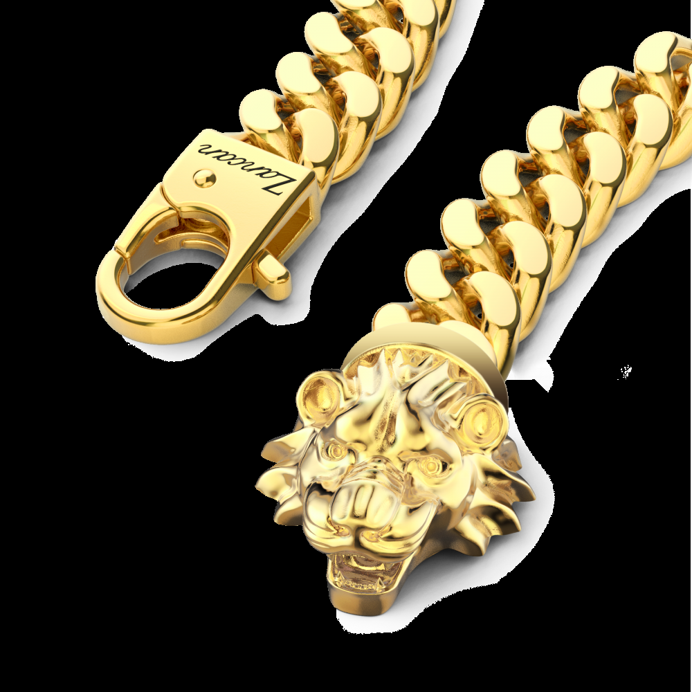 Zancan Bracciale a grumetta Zancan in argento con chiusura a testa di leone In Vendita
