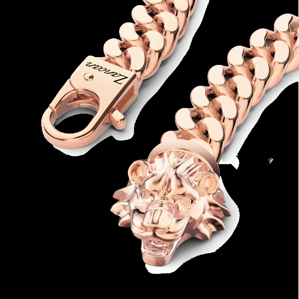 Zancan Bracciale a grumetta Zancan in argento con chiusura a testa di leone Offerte