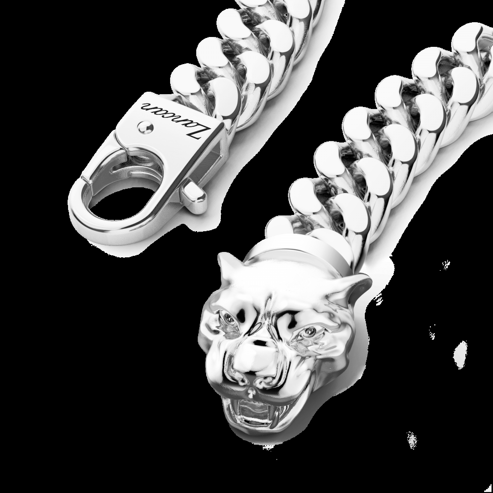 Zancan Bracciale a grumetta Zancan in argento con chiusura a testa di pantera Hotsell