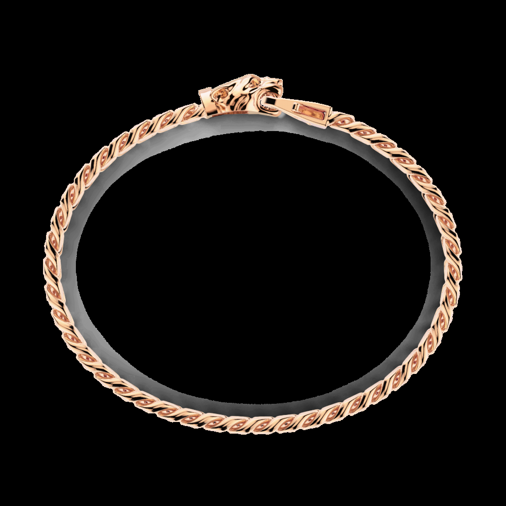 Zancan Bracciale a grumetta Zancan in argento con chiusura a testa di pantera Saldi Di Fabbrica