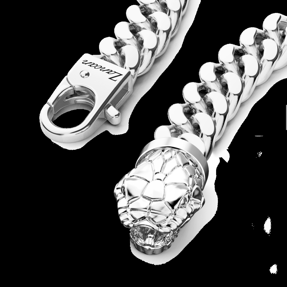 Zancan Bracciale a grumetta Zancan in argento con chiusura a testa di serpente I Più Venduti