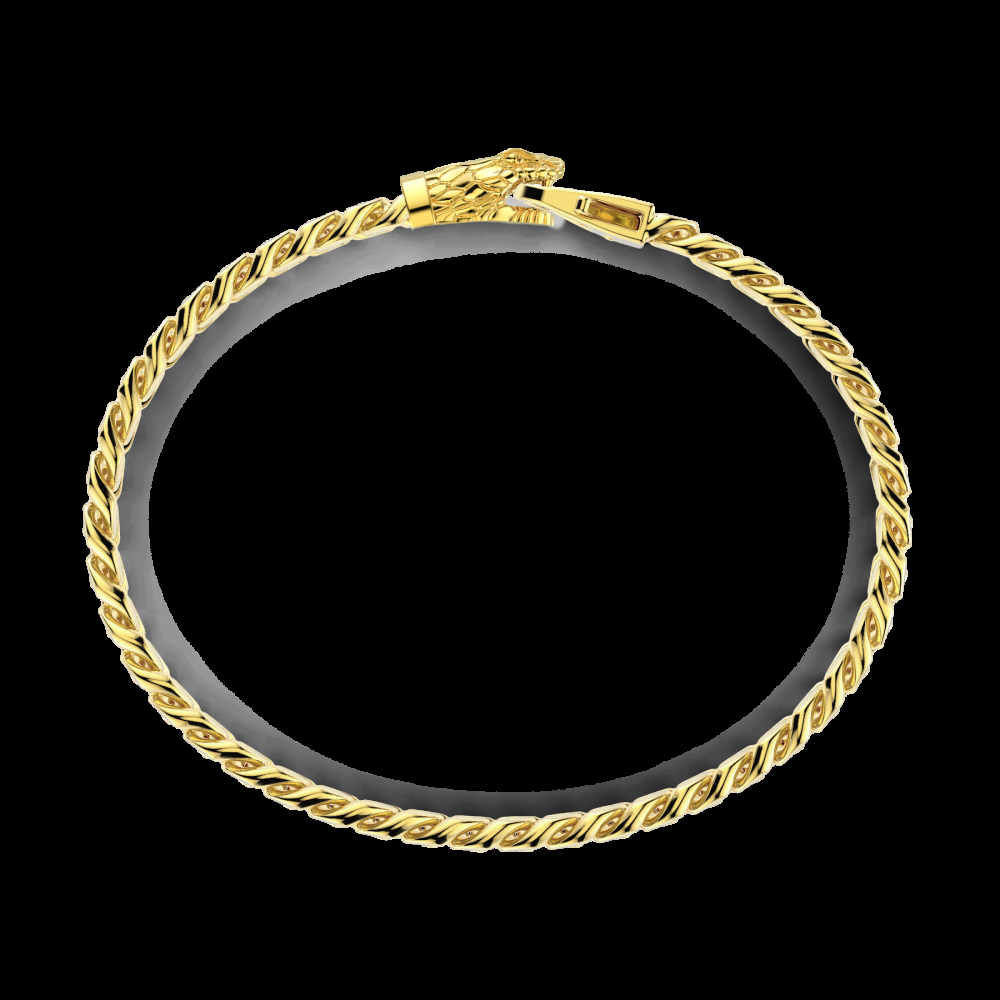 Zancan Bracciale-a grumetta-zancan-in-argento-con-chiusura-a-testa-di-serpente Vendite Flash