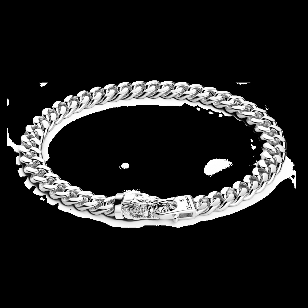 Zancan Bracciale a grumetta Zancan in argento con chiusura a testa di coccodrillo