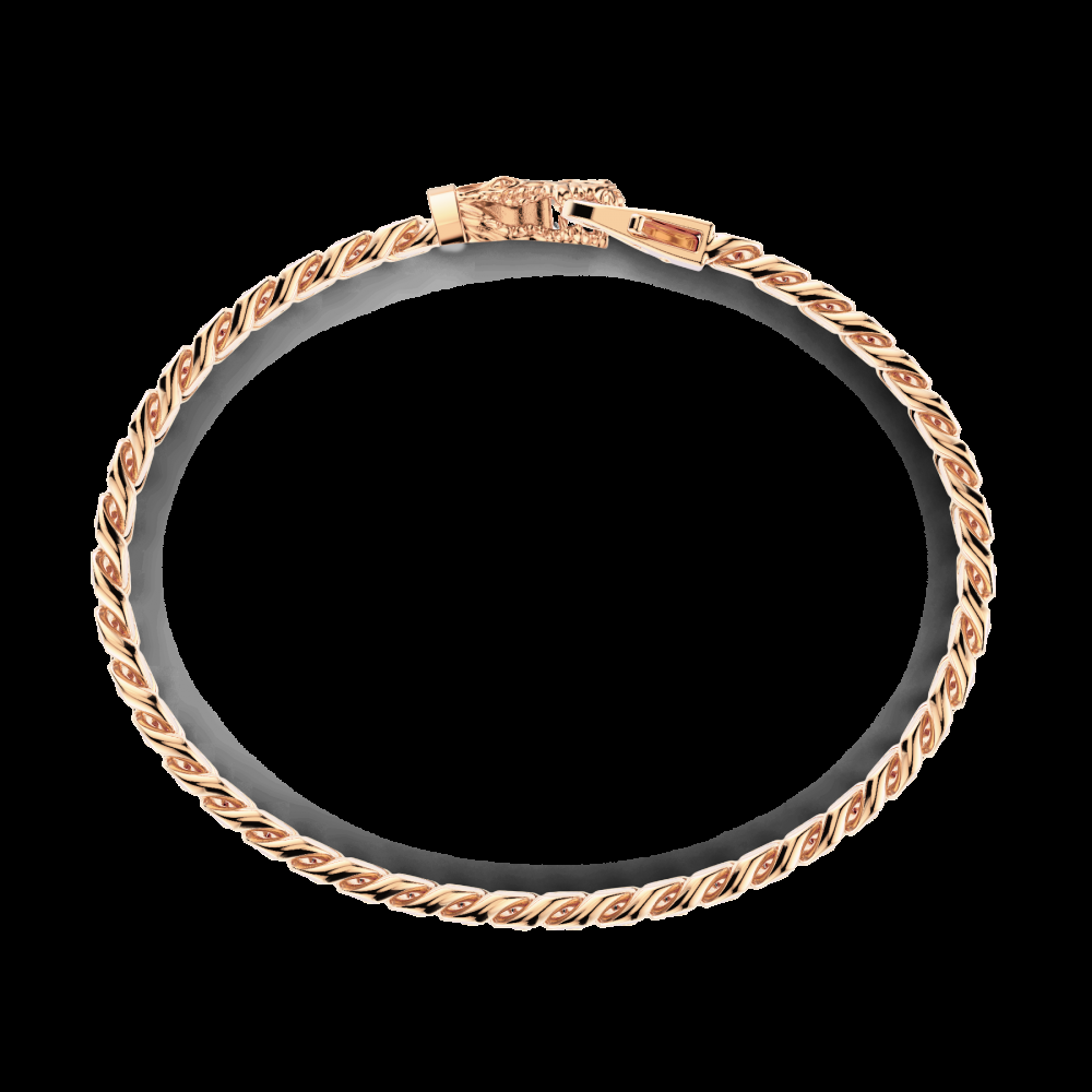 Zancan Bracciale a grumetta Zancan in argento con chiusura a testa di coccodrillo Sconto di tempo limitato