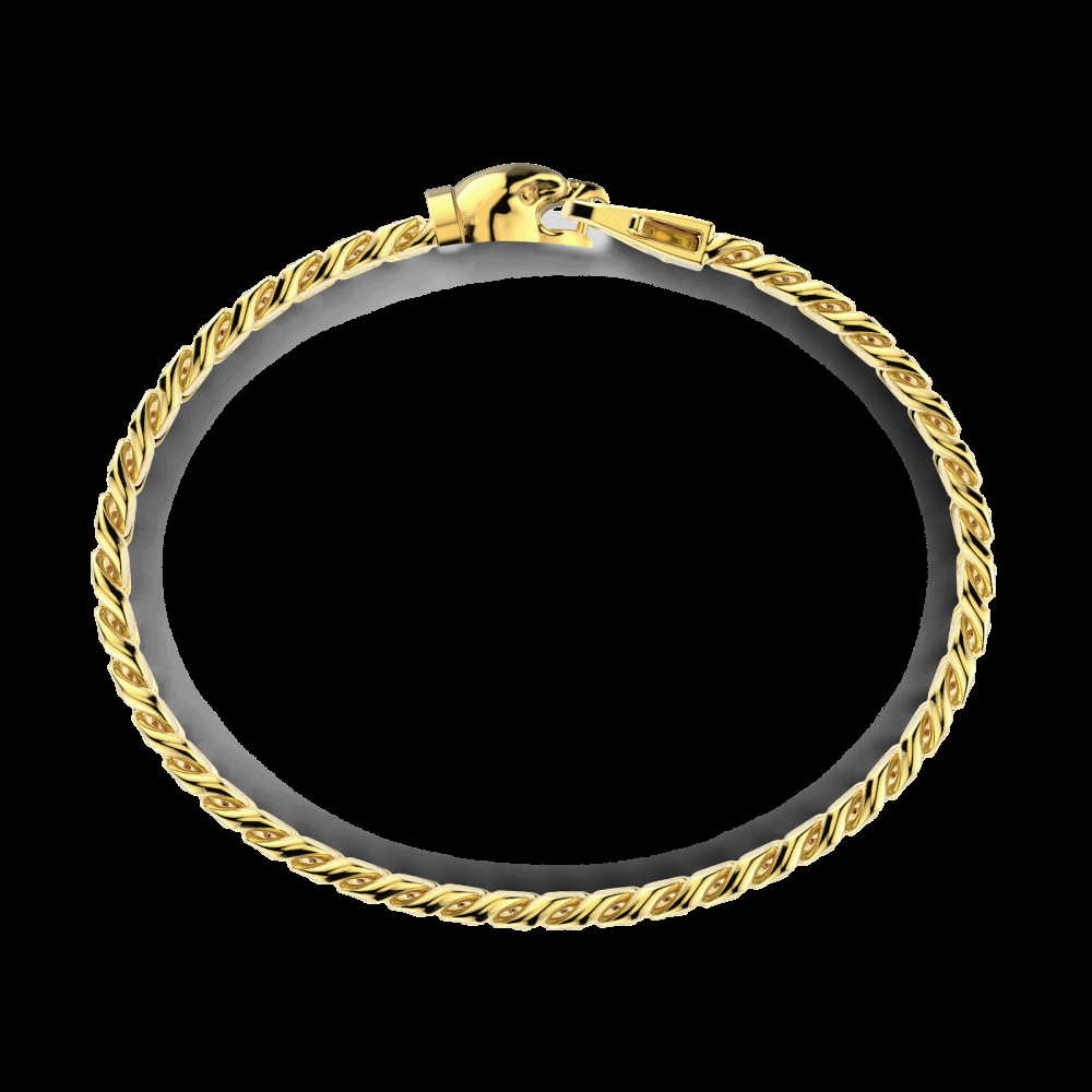 Zancan Bracciale a grumetta Zancan in argento con chiusura a testa d'aquila Prezzo di fabbrica