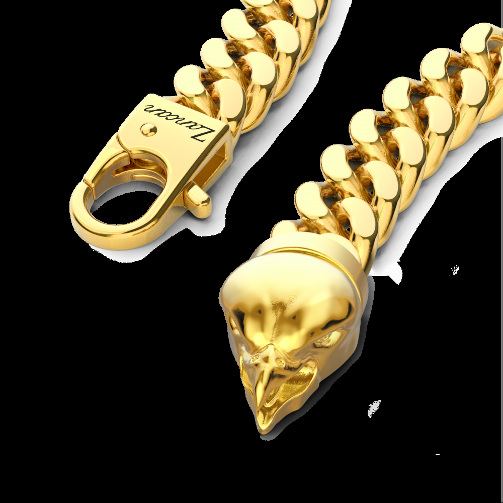 Zancan Bracciale a grumetta Zancan in argento con chiusura a testa d'aquila Prezzo di fabbrica