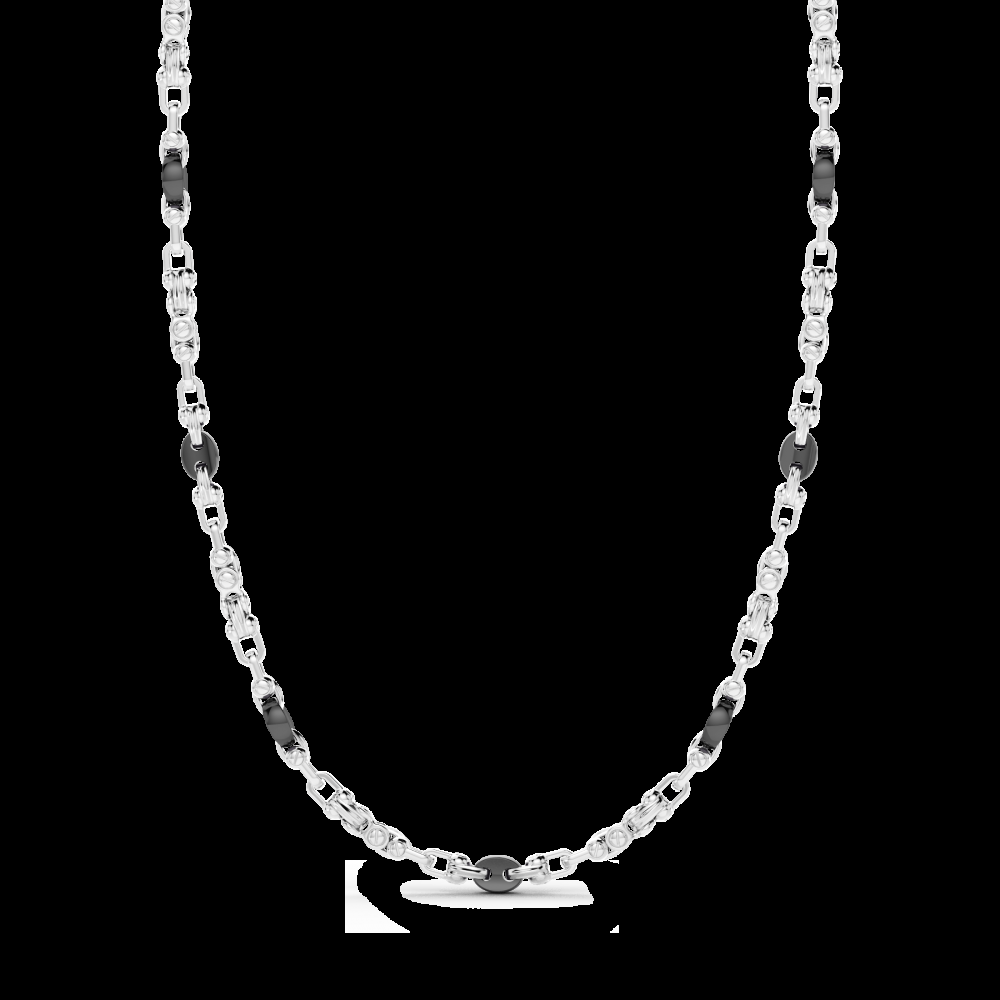 Zancan Collana Zancan solo maglia in argento e ceramica Rilascio limitato