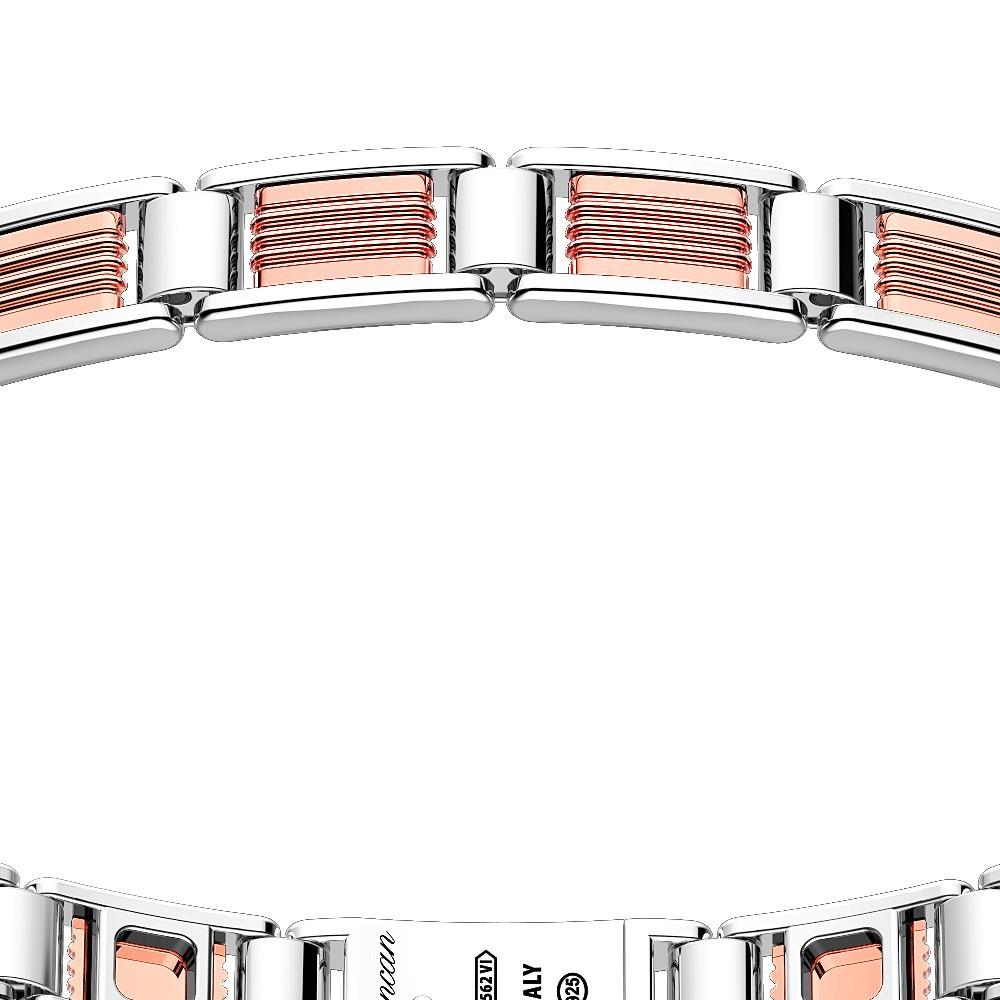 Zancan Bracciale solo maglia Zancan in oro rosa 18k ed argento Solo un giorno rimasto