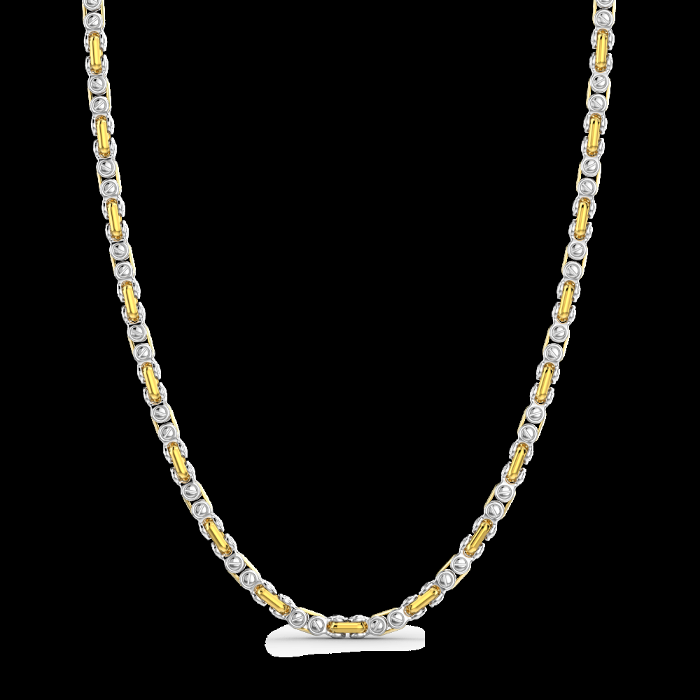 Zancan Collana da uomo Zancan a catena in argento e oro 18k Officina