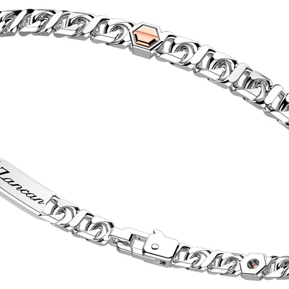 Zancan Bracciale a grumetta Zancan in argento con viti in oro rosa 2025